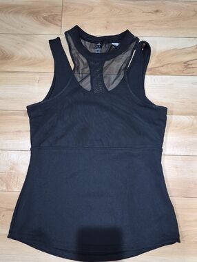 Adidas Women's Size Small Black Mesh Racerback Tank Top